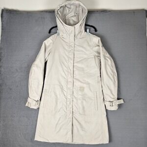 'S MAX MARA Jacket Womens 6 Coat Overcoat Long Ivory Insulated *READ